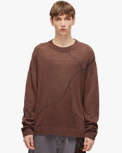 HOPE Cracked Sweater Brown