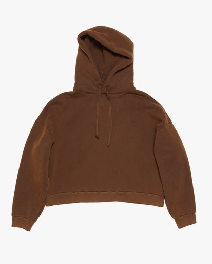 Acne Studios Hooded Back Patch Sweater Chocolate Brown