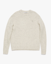 Acne Studios Crew Neck Wool Jumper Light Grey Melange