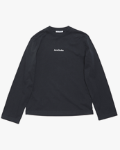 Acne Studios Logo Long Sleeve T-Shirt Black