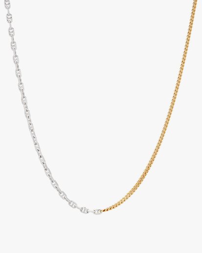 Tom Wood Rue Chain Duo Necklace Gold/Silver