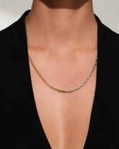 Tom Wood Rue Chain Duo Necklace Gold/Silver