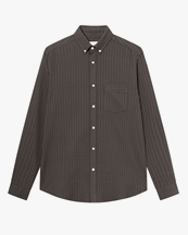 Forét Dawn Jacquard Shirt Cold Brown