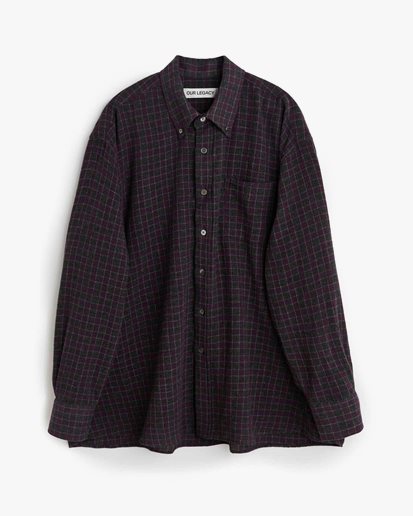 Our Legacy Borrowed Bd Shirt Sophomore Check Rural Wool