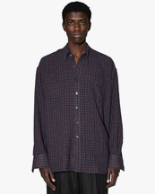 Our Legacy Borrowed Bd Shirt Sophomore Check Rural Wool