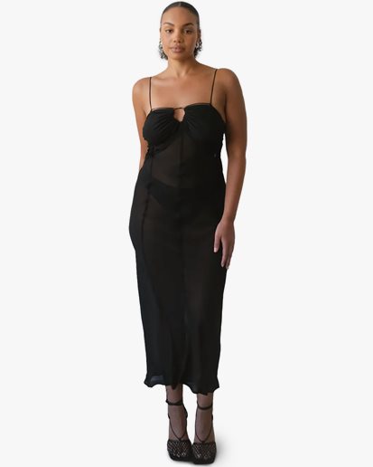 Àvora Portofino Slip Dress Black