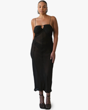 Àvora Portofino Slip Dress Black