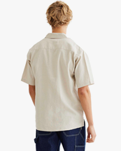 Woodbird Banks Linen Shirt Sand