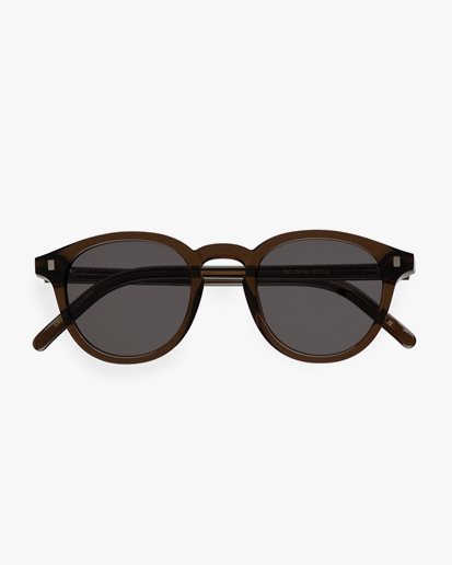 Monokel Eyewear Nelson Cola Grey Solid Lens