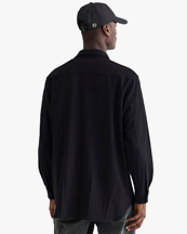 Woodbird Yuzo Struck Shirt Black