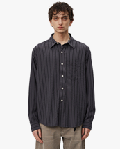 Mfpen Executive Shirt Dark Grey Stripe