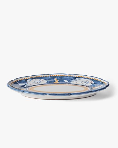 Due Sirene Serving Plate Large Midnight Blue