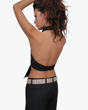 Gimaguas Ring Top Grey Pinstripe