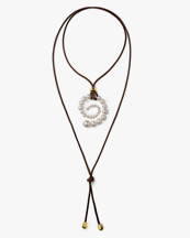 Éliou Arla Wrap Necklace White