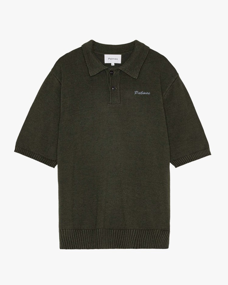 Palmes Marco Knit Polo Olive