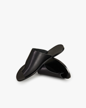 ATP Atelier Rosa Cutout Sandals Black Vaccetta