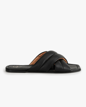 ATP Atelier Cotti Flat Sandals Black Nappa