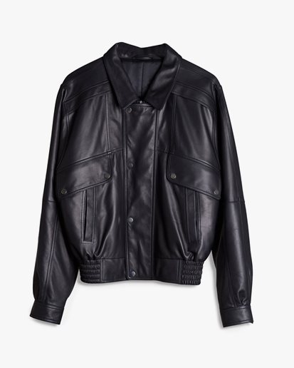 Teurn Studios Taxi Driver Leather Jacket Black