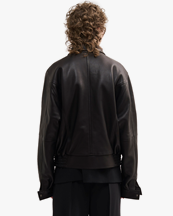 Teurn Studios Taxi Driver Leather Jacket Black