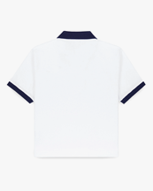 Sporty & Rich Serif Logo Terry Polo White