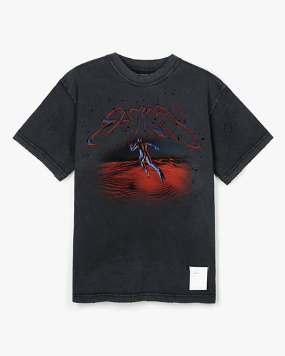 Satisfy Mothtech T-Shirt Aged Black/Red