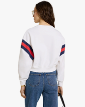 Sporty & Rich Wellness Ivy Rugby Crewneck White