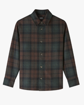 A.P.C. Bobby Overshirt Dark Brown