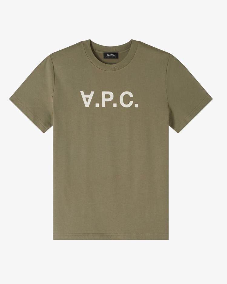 A.P.C. Grand VPC T-Shirt Military Kaki/Ecru