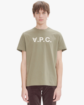 A.P.C. Grand VPC T-Shirt Military Kaki/Ecru