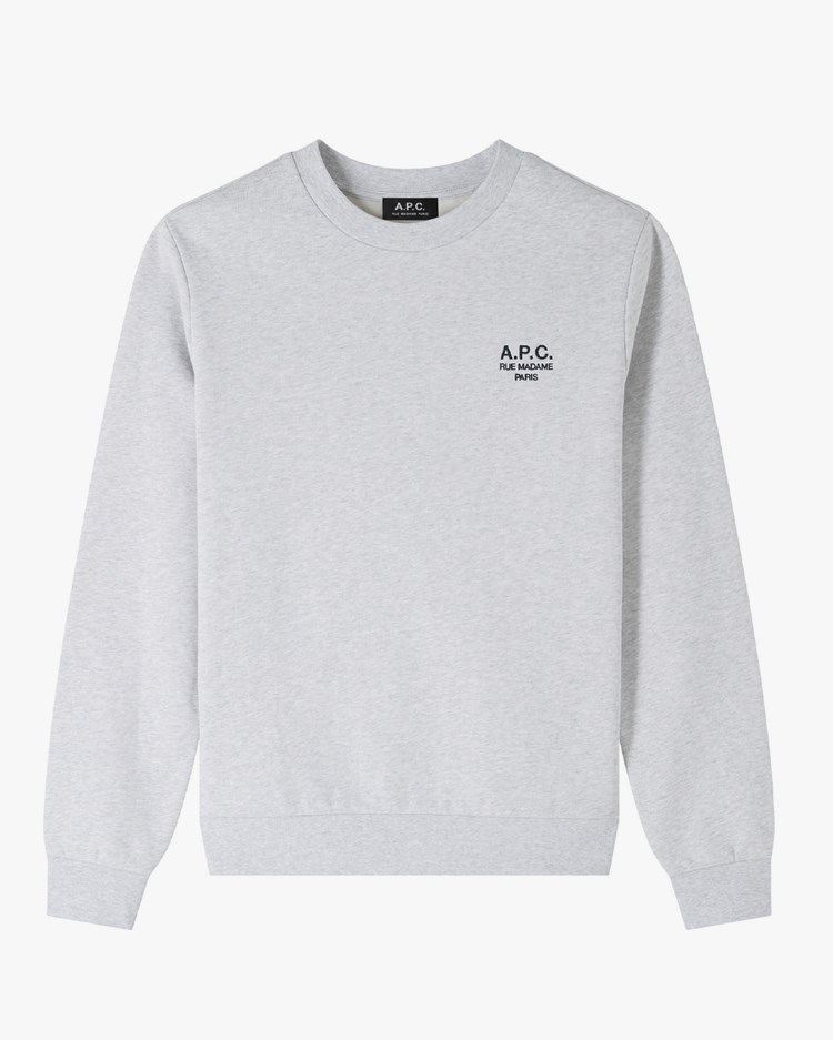 A.P.C. Rue Madame Sweatshirt Heathered Grey/Black