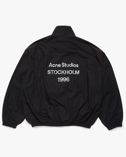 Acne Studios Stamp Logo Zipper Jacket Black