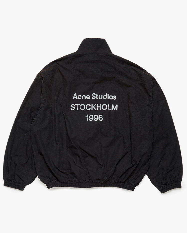 Acne Studios Stamp Logo Zipper Jacket Black