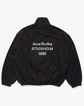 Acne Studios Stamp Logo Zipper Jacket Black