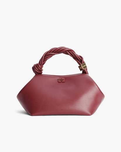 Ganni Bou Bag Small Burgundy