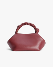 Ganni Bou Bag Small Burgundy