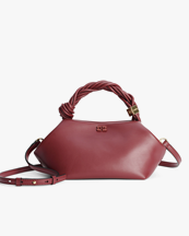 Ganni Bou Bag Small Burgundy