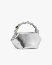 Ganni Bou Bag Mini Silver Metallic