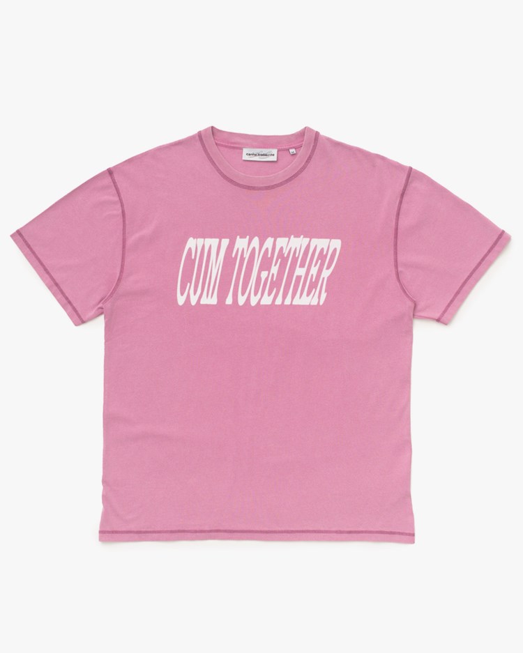 Carne Bollente Cum Together T-Shirt Pink