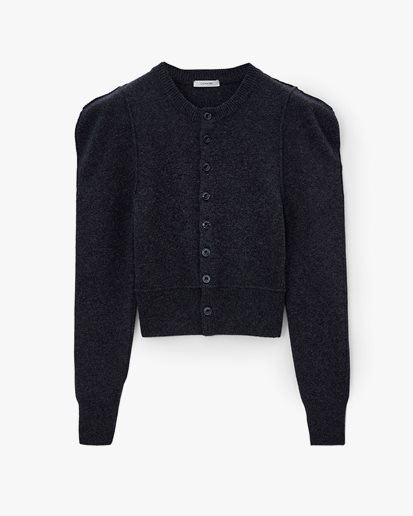 Lemaire Fitted Cardigan Anthracite Melange
