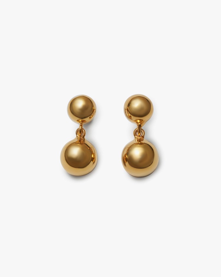 Blue Billie Sphere Earrings Gold