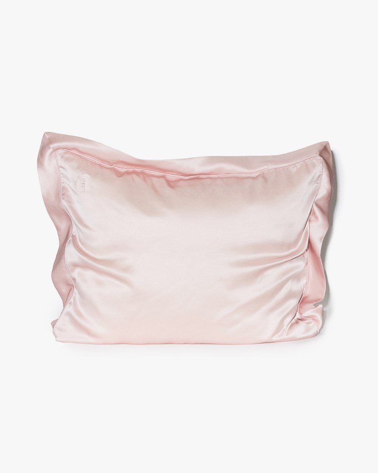 Our New Routine Silk Pillow Case Rose Quartz
