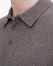 Filippa K Knitted Polo Shirt Dark Sage