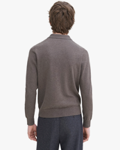 Filippa K Knitted Polo Shirt Dark Sage