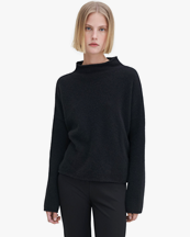 Filippa K Mika Yak Funnelneck Sweater Black