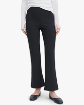 Filippa K Flared Jersey Trousers Black