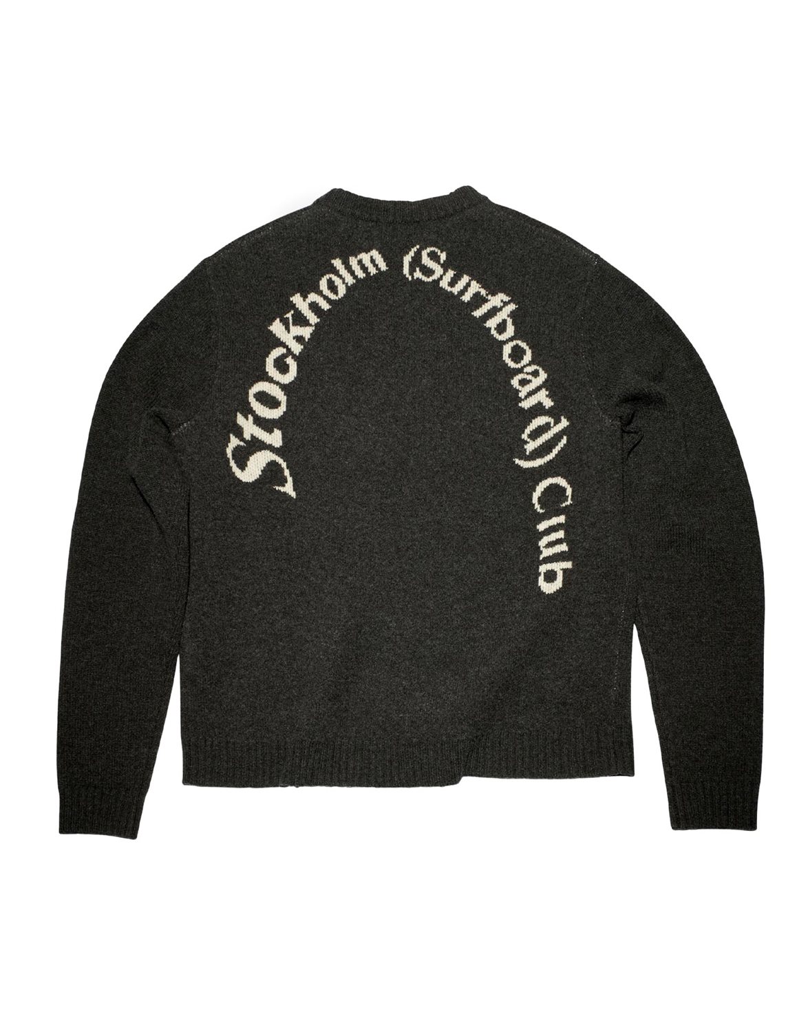 Knit Logo Crewneck Sweater Black