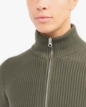MM6 Maison Margiela Zip Knit Sweater Khaki