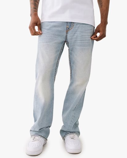 True Religion Joey Super T Flap Jeans Nihal Light Wash