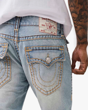 True Religion Joey Super T Flap Jeans Nihal Light Wash