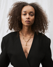 Blue Billie Fat Collect Necklace Gold